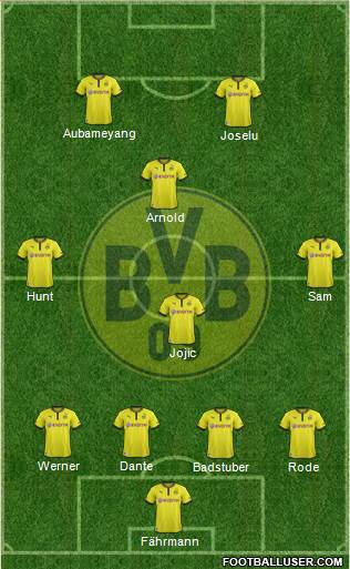 Borussia Dortmund Formation 2014