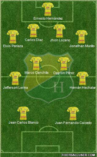 CD Atlético Huila Formation 2014