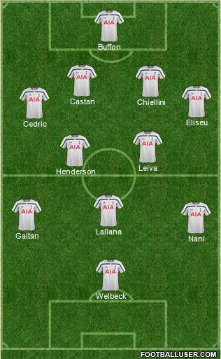 Tottenham Hotspur Formation 2014