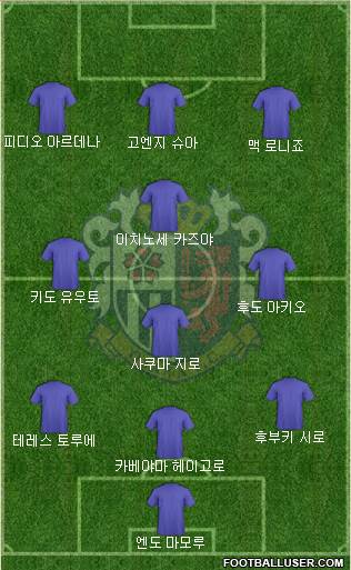 Cerezo Osaka Formation 2014