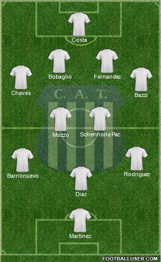 Talleres de Córdoba Formation 2014