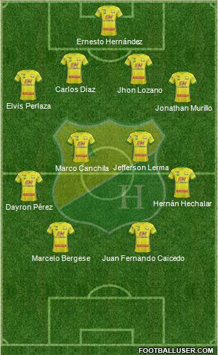 CD Atlético Huila Formation 2014