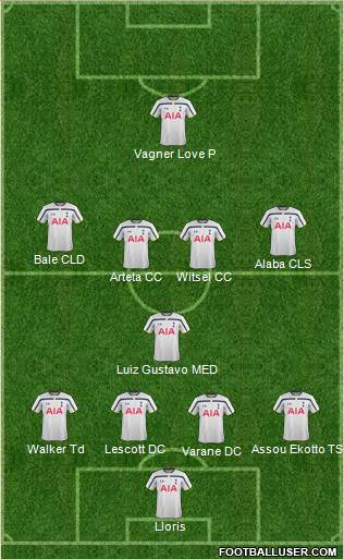Tottenham Hotspur Formation 2014