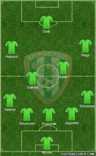 Haladás FC Formation 2014