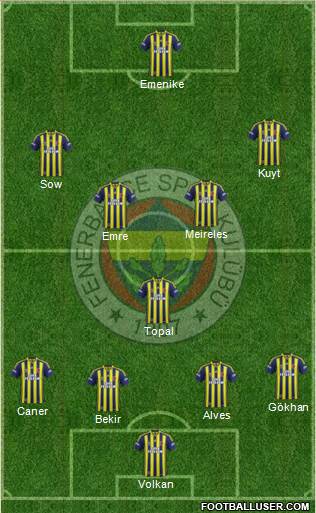 Fenerbahçe SK Formation 2014