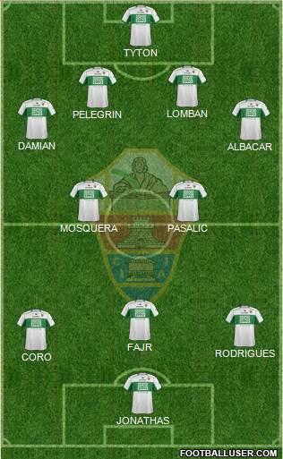 Elche C.F., S.A.D. Formation 2014