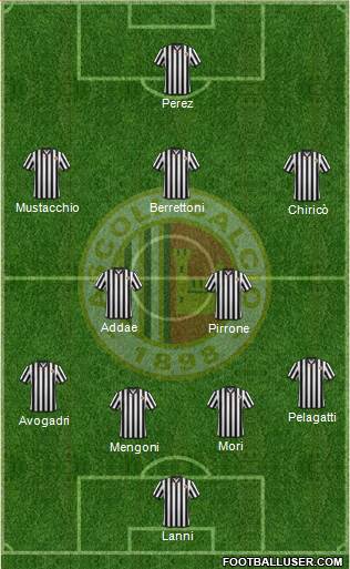 Ascoli 4-2-3-1 football formation