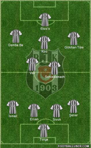 Besiktas JK Formation 2014
