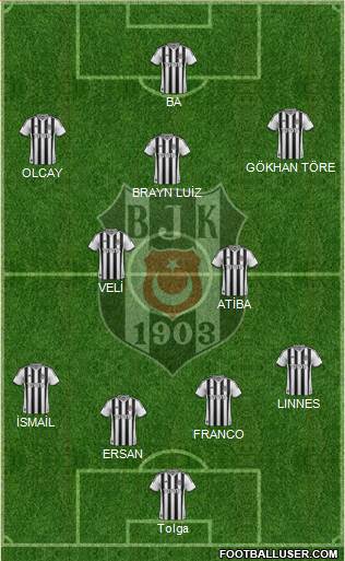 Besiktas JK Formation 2014