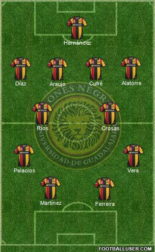 Club Universidad de Guadalajara Formation 2014