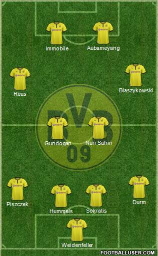 Borussia Dortmund Formation 2014
