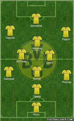 Borussia Dortmund Formation 2014