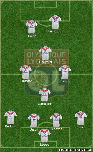 Olympique Lyonnais Formation 2014