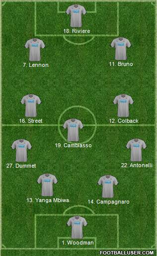 Newcastle United Formation 2014