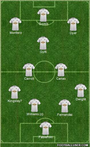 Swansea City Formation 2014