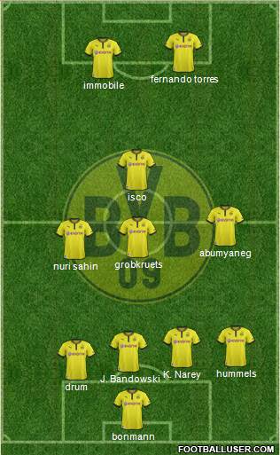 Borussia Dortmund Formation 2014