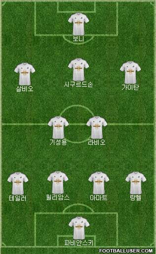 Swansea City Formation 2014