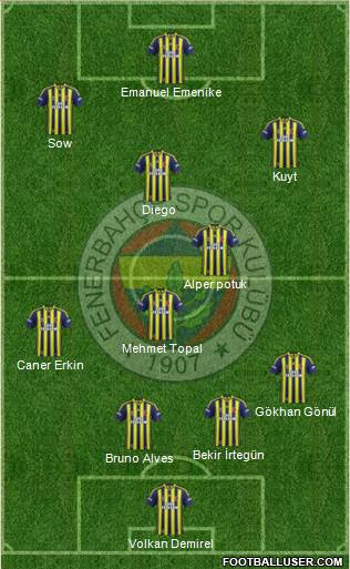 Fenerbahçe SK Formation 2014