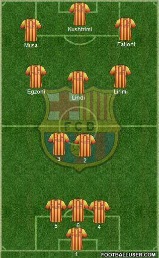 F.C. Barcelona Formation 2014
