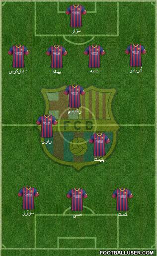 F.C. Barcelona Formation 2014