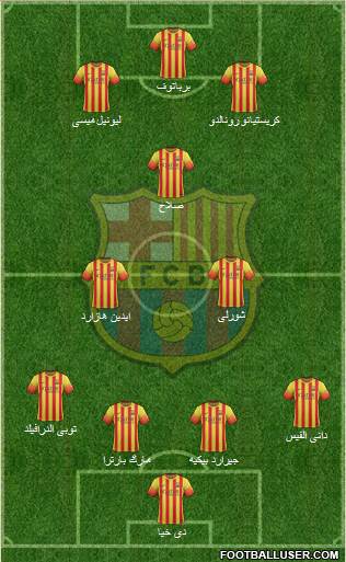F.C. Barcelona Formation 2014