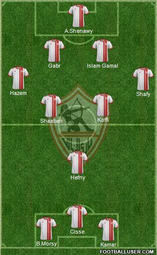 Zamalek Sporting Club Formation 2014