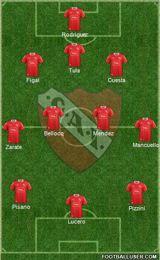 Independiente Formation 2014