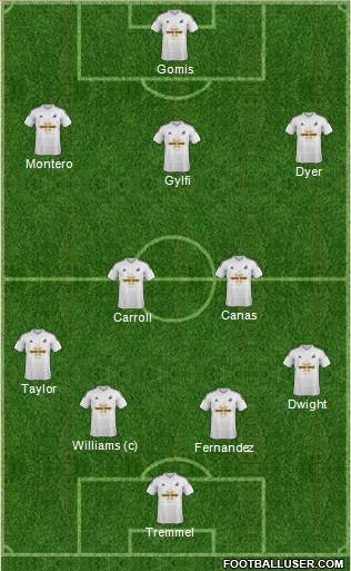 Swansea City Formation 2014