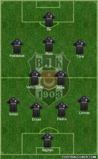 Besiktas JK Formation 2014