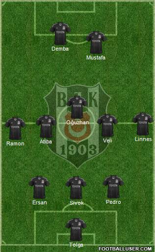 Besiktas JK Formation 2014