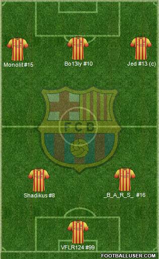 F.C. Barcelona Formation 2014