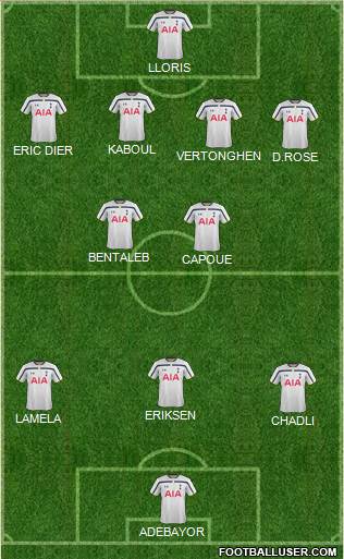 Tottenham Hotspur Formation 2014