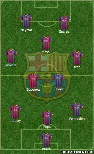 F.C. Barcelona Formation 2014