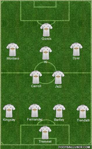 Swansea City Formation 2014
