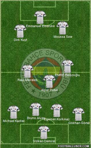 Fenerbahçe SK Formation 2014