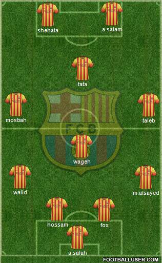 F.C. Barcelona Formation 2014