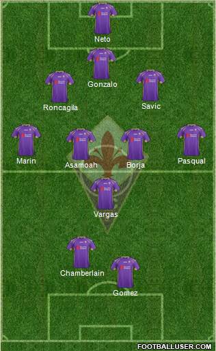 Fiorentina Formation 2014