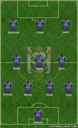 RSC Anderlecht Formation 2014