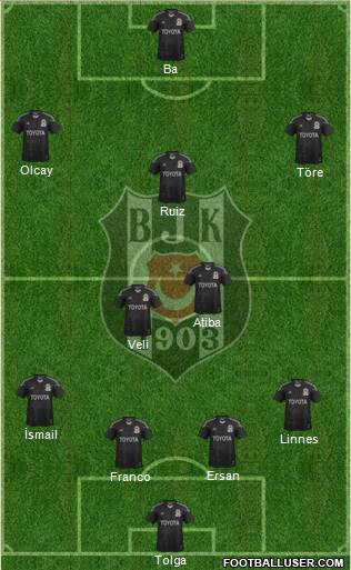 Besiktas JK Formation 2014
