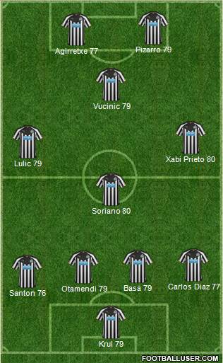 Newcastle United Formation 2014