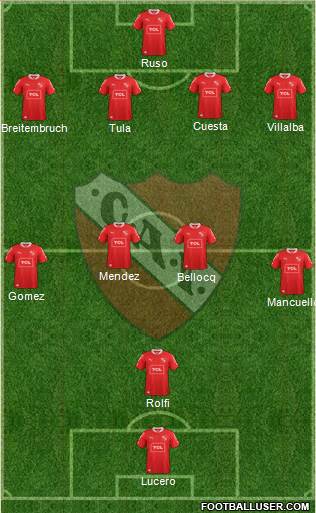 Independiente Formation 2014