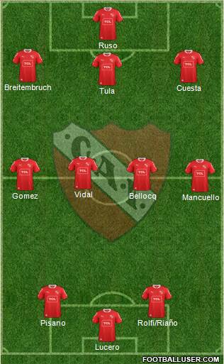 Independiente Formation 2014