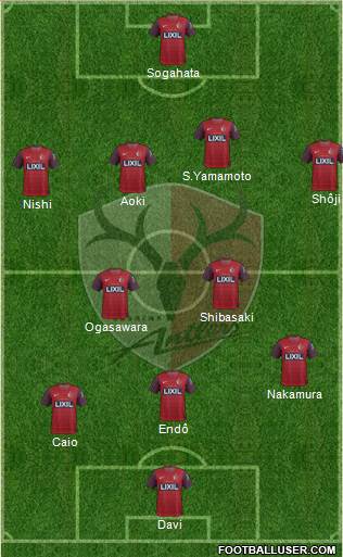 Kashima Antlers Formation 2014