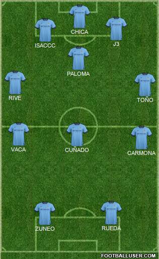 Manchester City Formation 2014