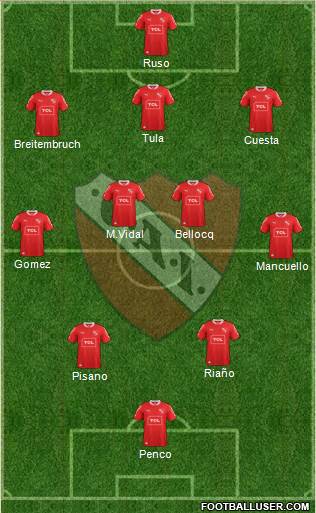 Independiente Formation 2014