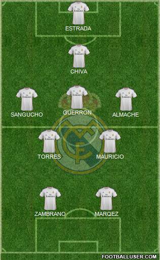 R. Madrid Castilla Formation 2014