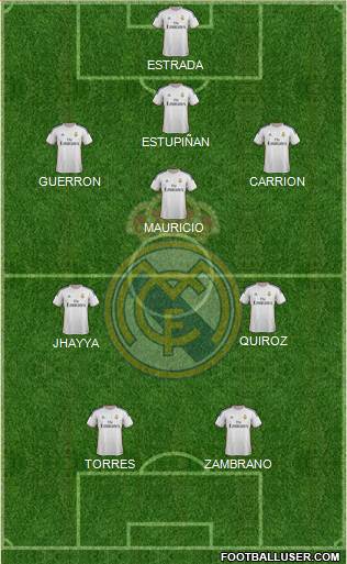 R. Madrid Castilla Formation 2014