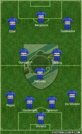 Sampdoria Formation 2014