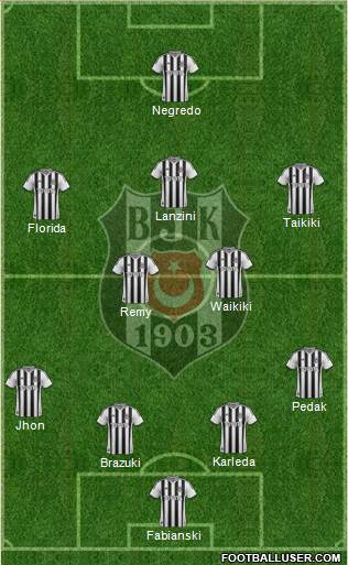 Besiktas JK Formation 2014