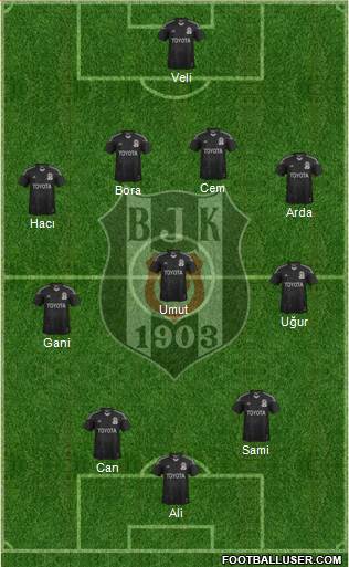 Besiktas JK Formation 2014